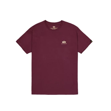 Basic T Small Logo - dark cherry