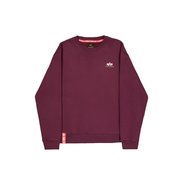 Basic Sweater Small Logo - dark cherry