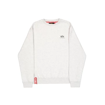 Basic Sweater Small Logo - pastel grey melange