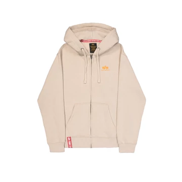 Basic Zip Hoodie SL - organic beige