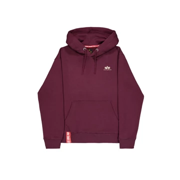 Basic Hoodie Small Logo - dark cherry