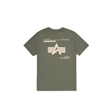 Label Backprint T-Shirt - dark olive