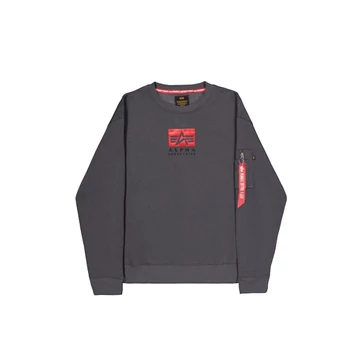 Satin Logo Sweater - vintage grey