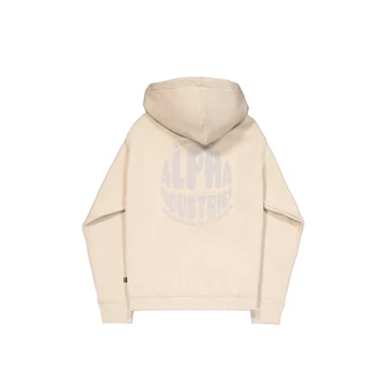 Logo Back Print Hoodie - organic beige