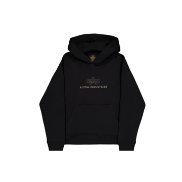Basic Big Logo TPU Hoodie - black/shiny gold