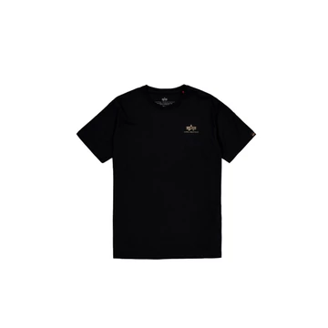 Basic Small Logo TPU T-Shirt - black/shiny gold