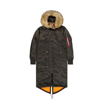Long Fishtail Woman - black olive