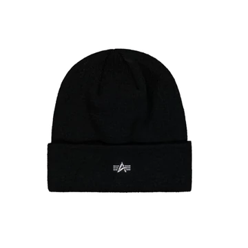 Metal Logo Beanie - black