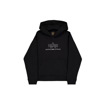 Basic Big Logo TPU Hoodie - black/shiny gold