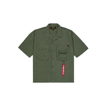 Aloha Safari Shirt - dark olive