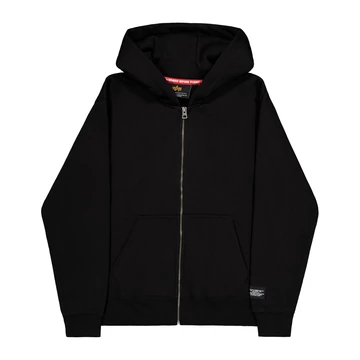 label-zip-back-print-hoodie-black