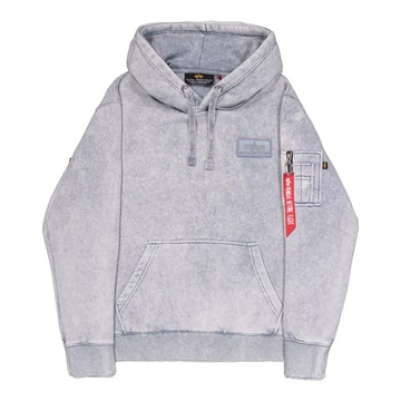 Backprint Vintage Hoodie - denim blue