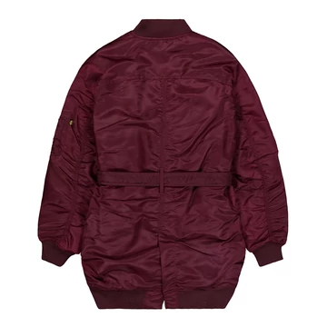 MA-1 Coat Bomber Jacket Women - dark cherry