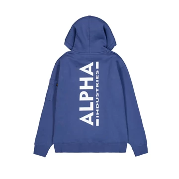Back Print Hoodie - night purple