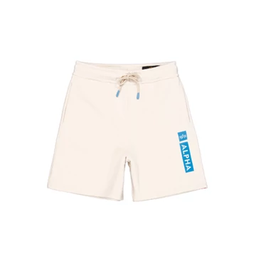 Alpha Puff Print Short - vintage white