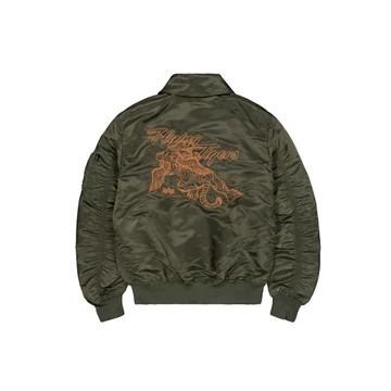 Flying Tigers CWU Bomber Jacket - dark olive