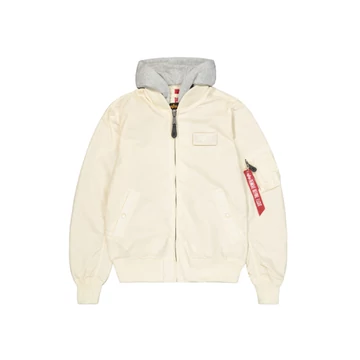 MA-1 TT Hood Bomber Jacket - vintage-white