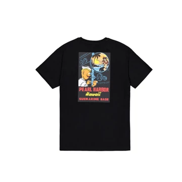 Pearl Harbor Back Print T-Shirt - black