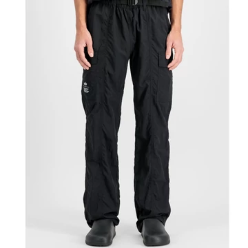 Nylon Cargo Pants - black