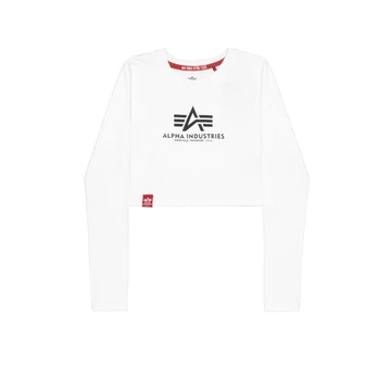 Basic Cropped LS - white