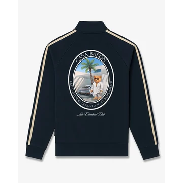 SS26 Oval Backprint Tracksuit Jacket Filou CLXVIII. - Navy blue