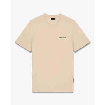 FW25 T-Shirt Backprint THE BARON SOCIAL CLUB - Sand brown