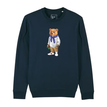 FW24 Organic Embroidered Pullover Filou CV. - Sand brown