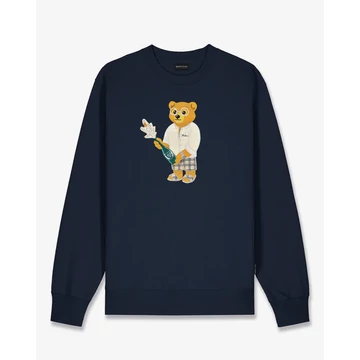 SS25 Embroidered Pullover Filou CXIV. - Navy blue