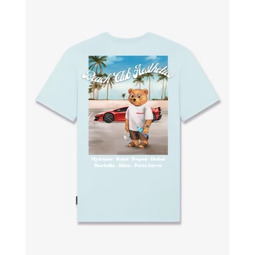 SS25 Poster Backprint T-Shirt, Filou CXXI. - Sky Blue