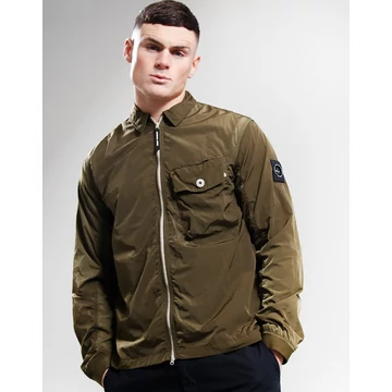 Krinkle Nylon Overshirt - khaki