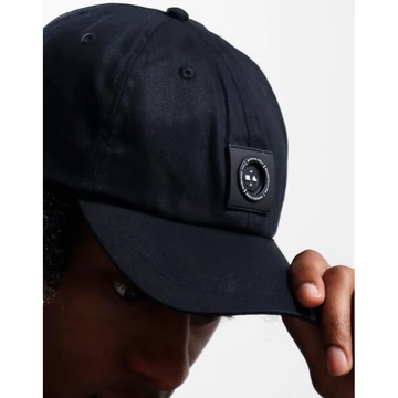 Siren Washed Cotton Cap - black