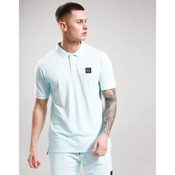 Embroidered Siren Polo Shirt - sky blue