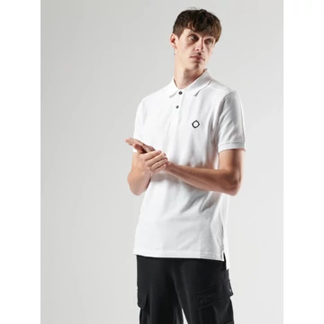 SS Pique Polo - Optic White