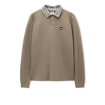 Lindley Long Sleeve Polo Shirt - Tobacco Brown