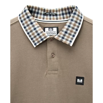 Lindley Long Sleeve Polo Shirt - Tobacco Brown