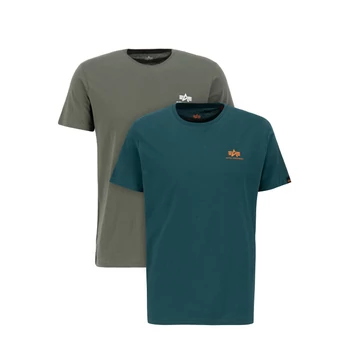Basic T Small Logo 2 Pack - dark olive/force green