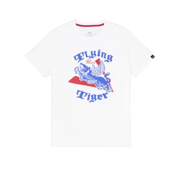 Fyling Tigers Ink T-Shirt - white