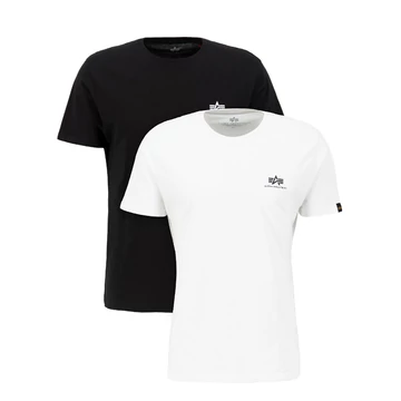 Basic T Small Logo 2 Pack - black/white