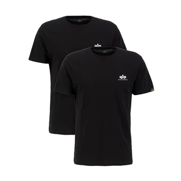 Basic T Small Logo 2 Pack - black/black
