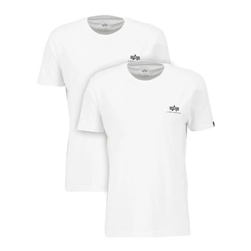 Basic T Small Logo 2 Pack - white/white