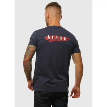 Signature Puff Print BP T - rep. blue