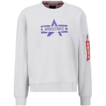 Alpha Logo Edge Crewneck - pastel grey