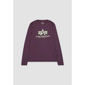 Basic T - LS - plum