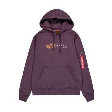 Alpha Label Hoodie - plum