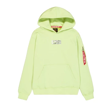 Metal Plate Hoodie - arctic lime