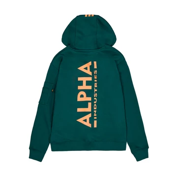Back Print Hoodie - force green