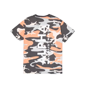 Backprint T Camo - orange grey camo