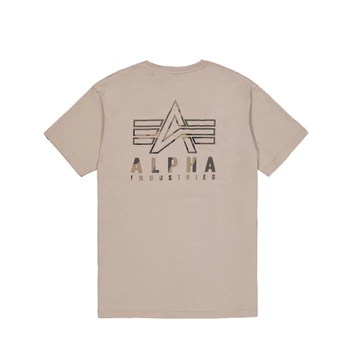 Camo Logo Puff Print BP T - vintage sand