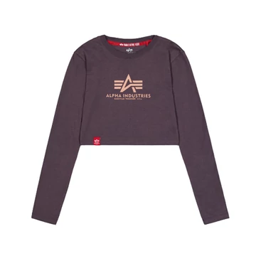 Basic Cropped LS - plum