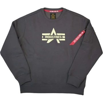 Alpha Logo Edge Crewneck - vintage grey